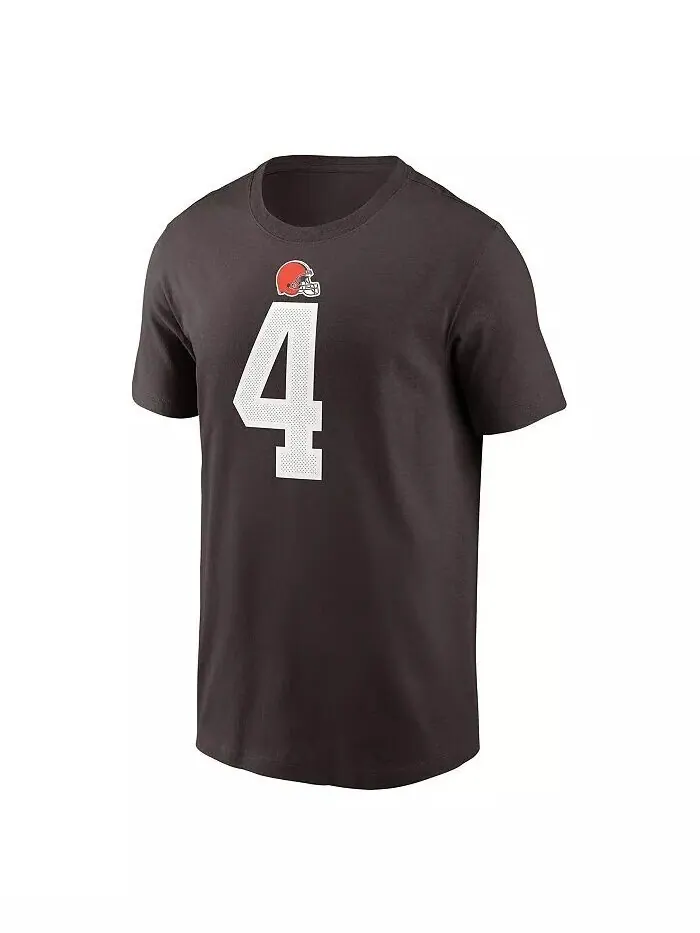 Мужская футболка с именем и номером игрока Дешона Уотсона Брауна из Cleveland Browns Nike — изображение 2 из 2
