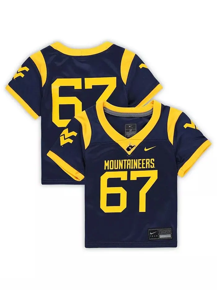 Футболка-реплика Toddler 67 Navy West Virginia Mountaineers Untouchable Nike — изображение 1 из 3