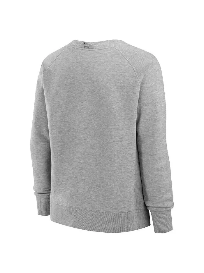 Женская флисовая толстовка Heather Grey Miami Hurricanes Training Camp Hit Hard Fanatics — изображение 3 из 3