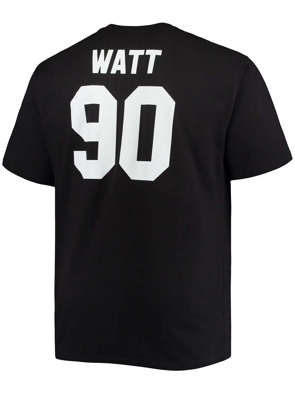 Мужские большие и высокие t.j. футболка с именем и номером игрока watt black pittsburgh steelers — изображение 2 из 3, черный