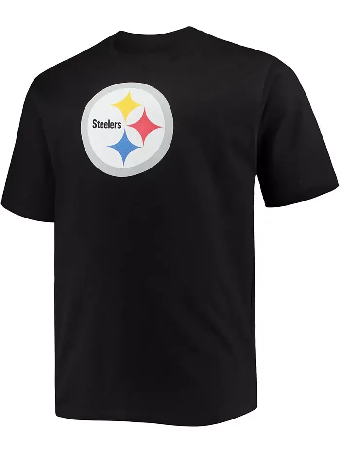 Мужская футболка с именем и номером игрока T.J. Watt Pittsburgh Steelers, черная, больших размеров — изображение 3 из 3