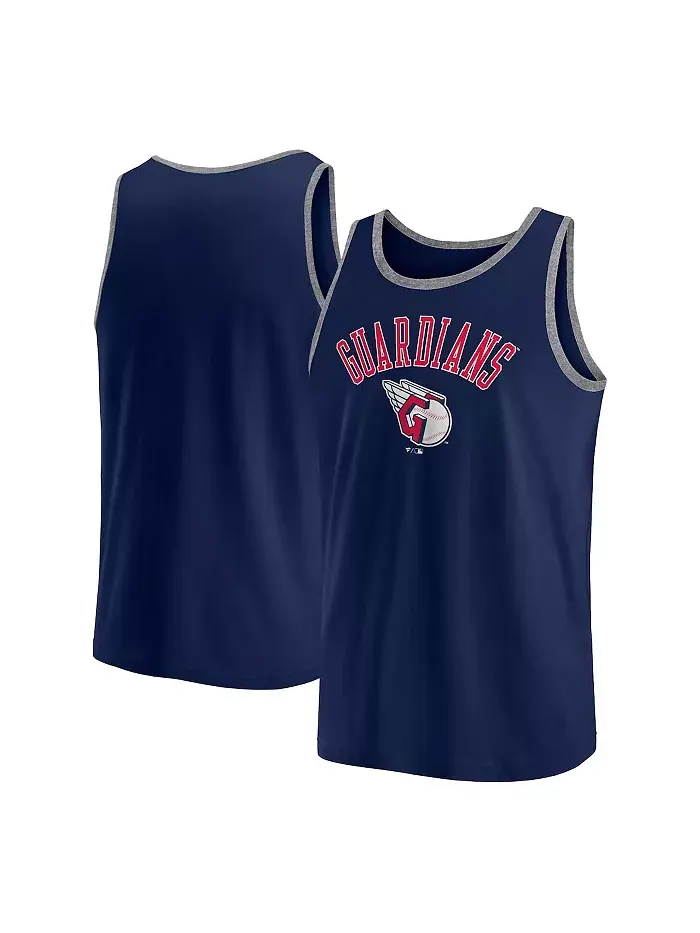 Мужская синяя майка Cleveland Guardians Bet Fanatics — изображение 1 из 3