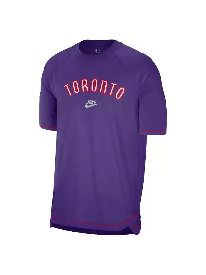 Мужская футболка для разминки Toronto Raptors 2024/25 Classic Edition, фиолетовая Nike — изображение 2 из 3