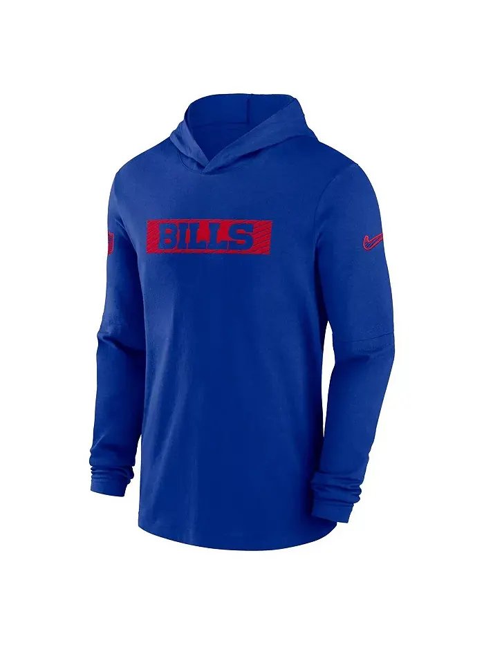 Мужская худи Royal Buffalo Bills Performance с длинным рукавом для тренировок Nike — изображение 3 из 3