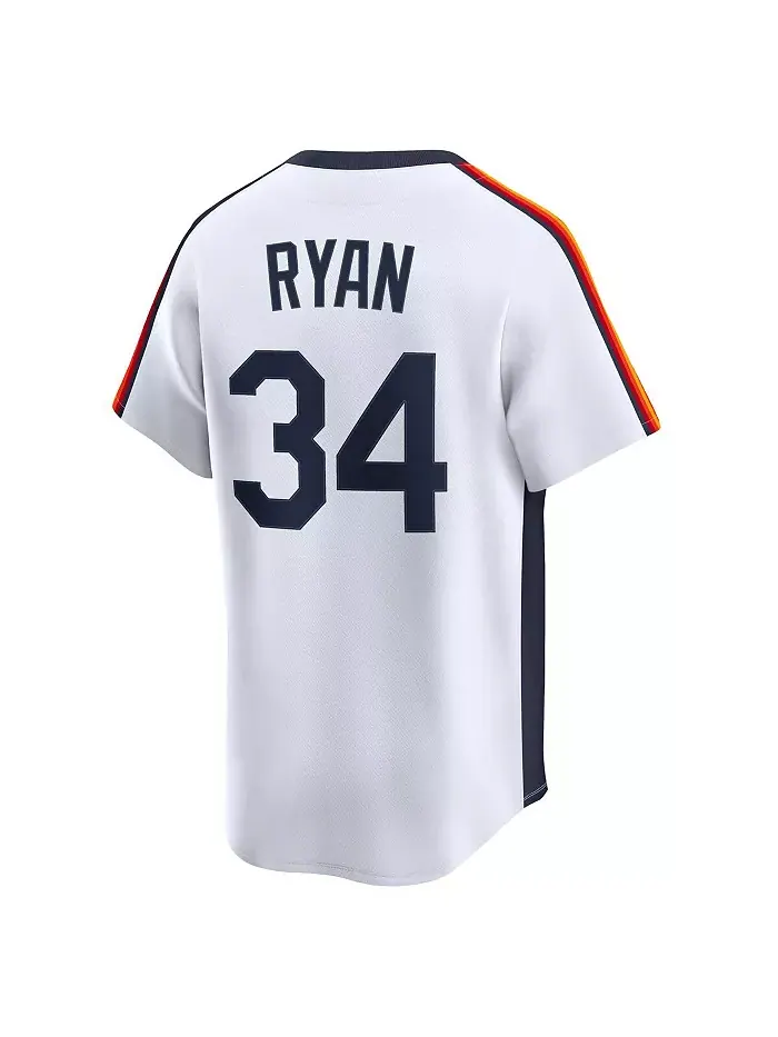 Мужская белая бейсбольная майка Nolan Ryan Houston Astros в ретро-стиле из коллекции Cooperstown — изображение 2 из 3