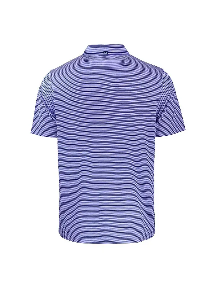 Мужская поло Royal Texas Rangers Forge Eco Double Stripe Stretch Cutter & Buck — изображение 2 из 3