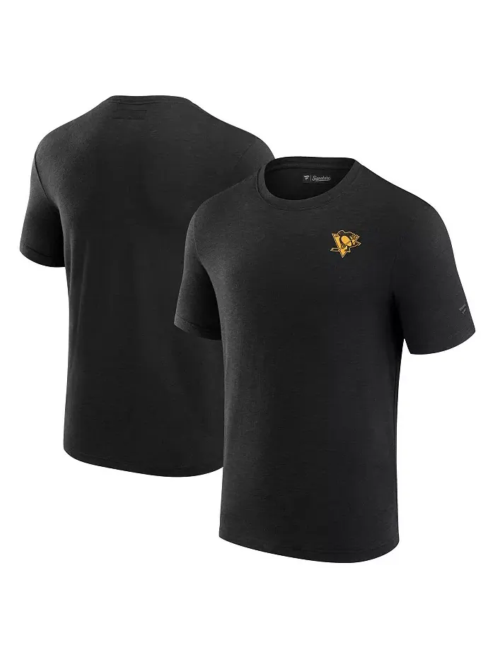 Мужская черная футболка Pittsburgh Penguins Signature Front Office из модала Fanatics — изображение 1 из 3