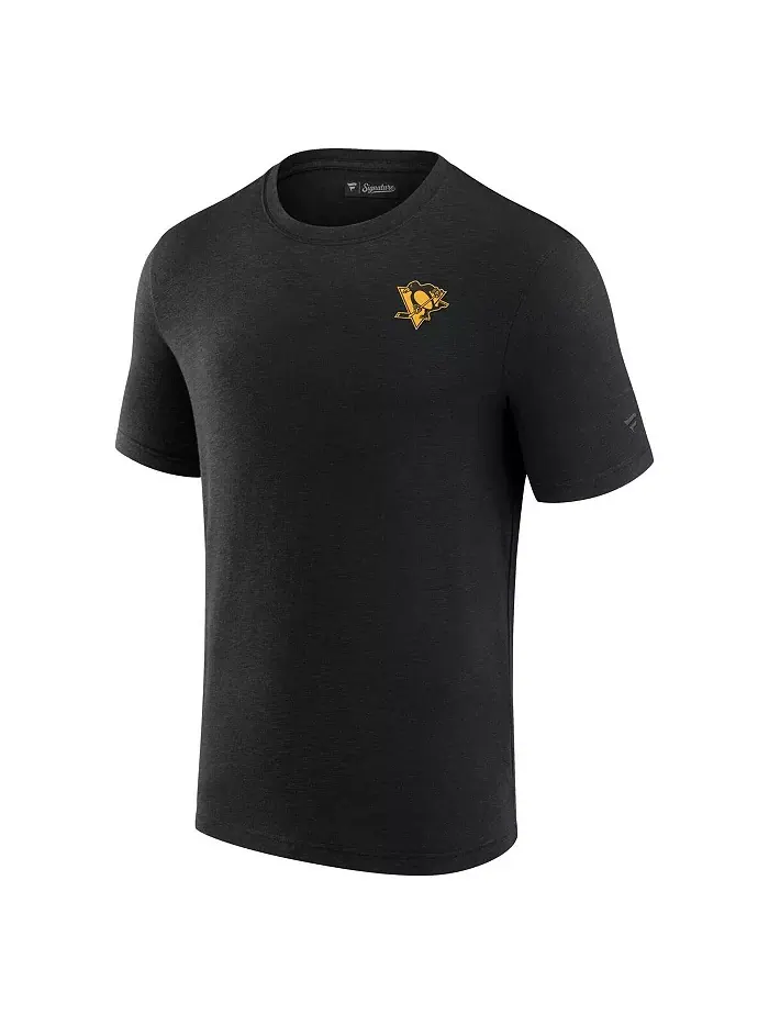 Мужская черная футболка Pittsburgh Penguins Signature Front Office из модала Fanatics — изображение 3 из 3