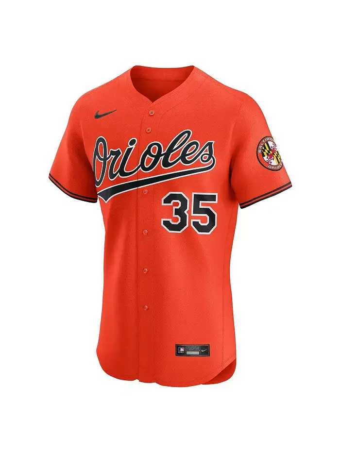 Мужская оранжевая альтернативная элитная футболка Baltimore Orioles Adley Rutschman 2 Nike — изображение 2 из 3