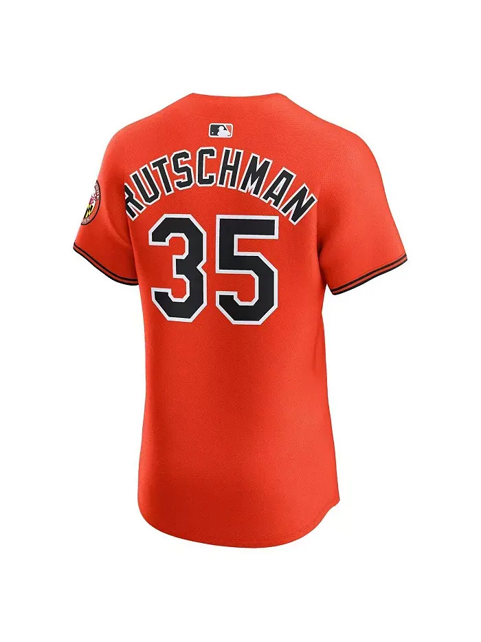 Мужская оранжевая альтернативная элитная футболка Baltimore Orioles Adley Rutschman 2 Nike — изображение 3 из 3