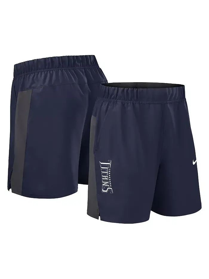 Мужские шорты Tennessee Titans Woven Victory Performance в синем цвете Nike — изображение 1 из 3