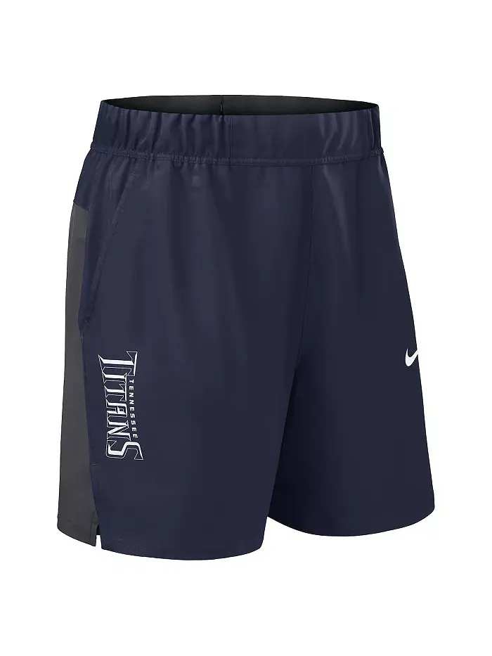 Мужские шорты Tennessee Titans Woven Victory Performance в синем цвете Nike — изображение 2 из 3
