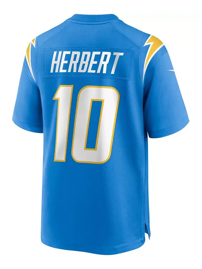 Мужская игровая футболка Los Angeles Chargers Джастина Герберта Nike — изображение 3 из 3
