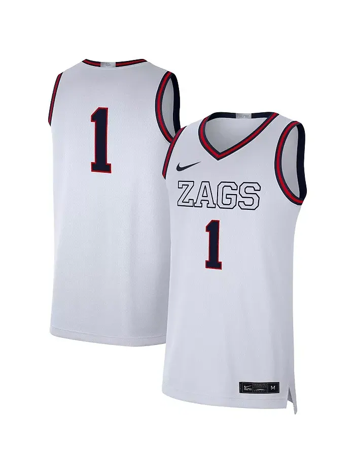 Мужская белая баскетбольная майка Gonzaga Bulldogs Limited Nike — изображение 1 из 3