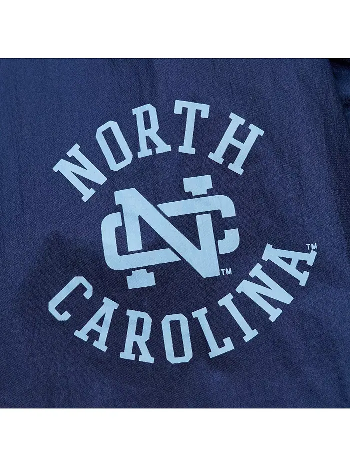 Мужская синяя худи-куртка North Carolina Tar Heels с винтажным логотипом и полумолнией Mitchell & — изображение 3 из 5