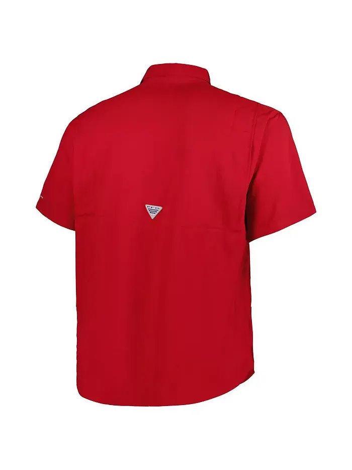 Мужская рубашка на пуговицах Cardinal Arkansas Razorbacks Big and Tall Collegiate Tamiami Columbia — изображение 3 из 4