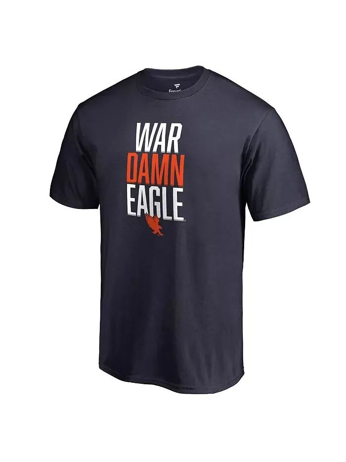 Мужская темно-синяя футболка Auburn Tigers Hometown Collection War Damn Eagle Fanatics — изображение 1 из 2