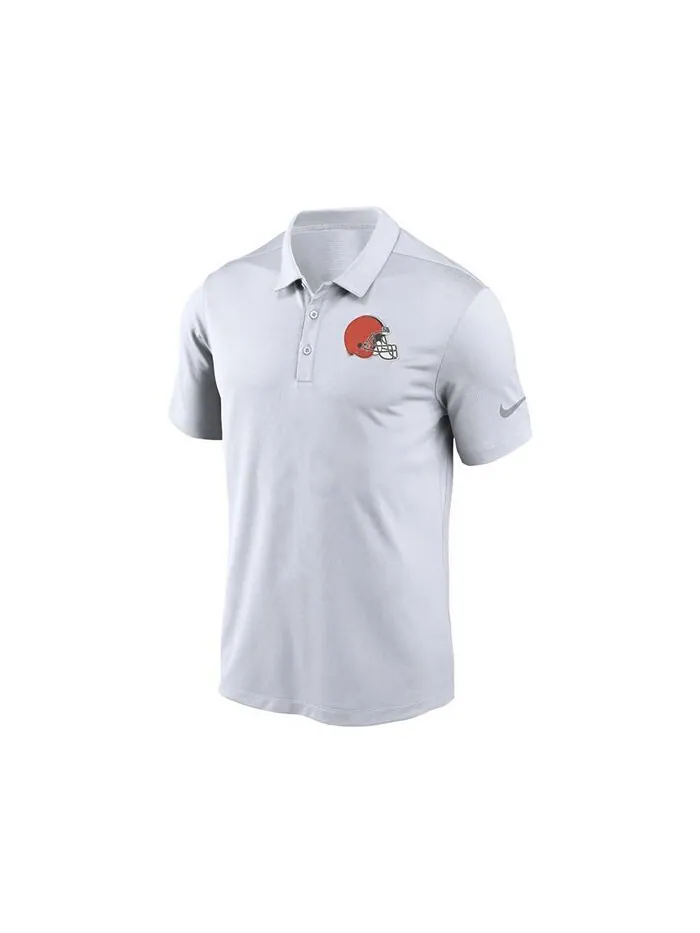 Франчайзинговое поло с логотипом мужской команды Cleveland Browns Nike — изображение 1 из 2, белый