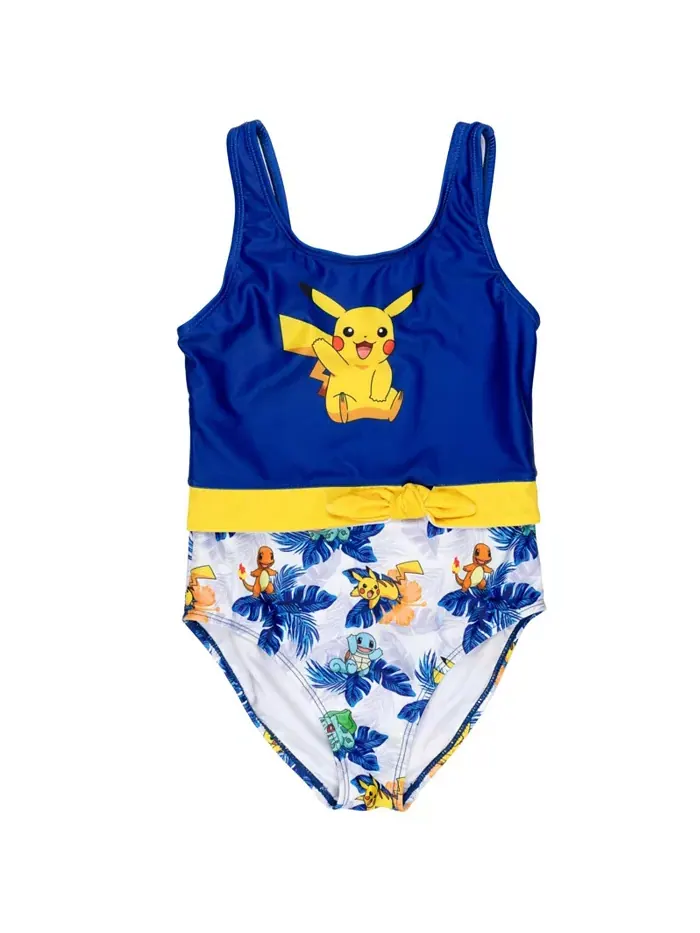 Детский купальник Pikachu UPF 50+ цельнокроеный для девочек Pokemon