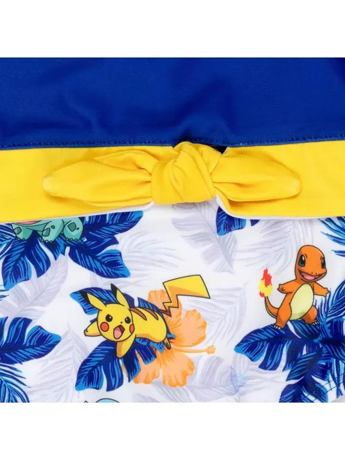 Детский купальник Pikachu UPF 50+ цельнокроеный для девочек Pokemon — изображение 4 из 6
