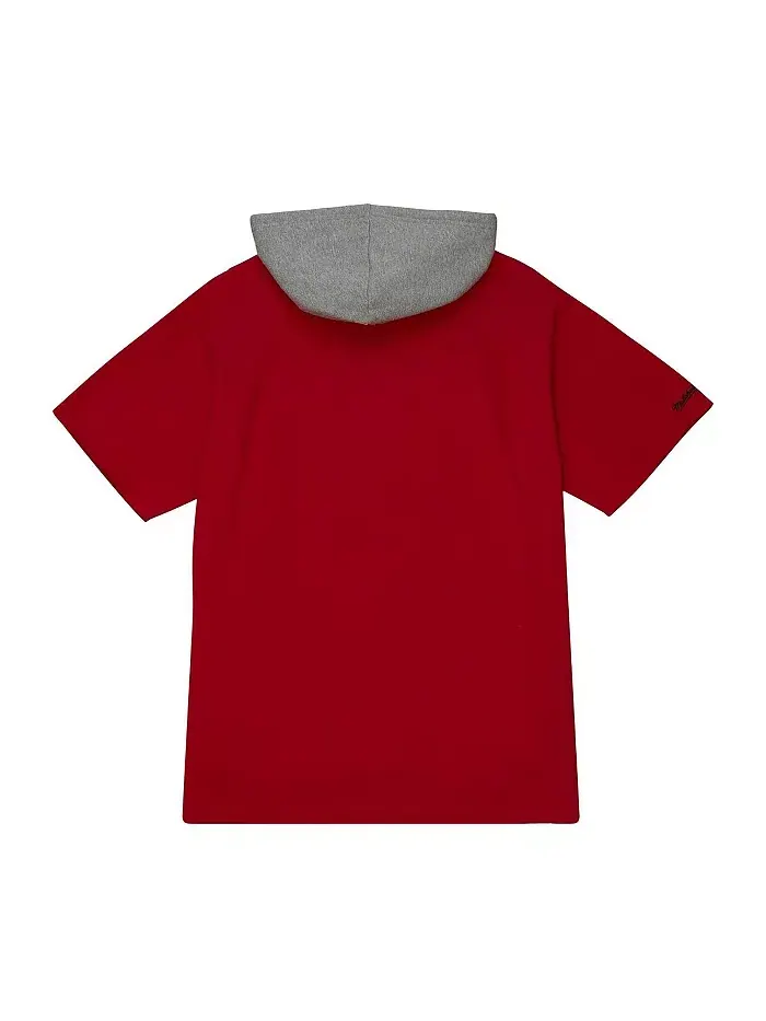 Мужская красная толстовка с коротким рукавом Kansas City Chiefs Postgame Mitchell & Ness — изображение 3 из 3