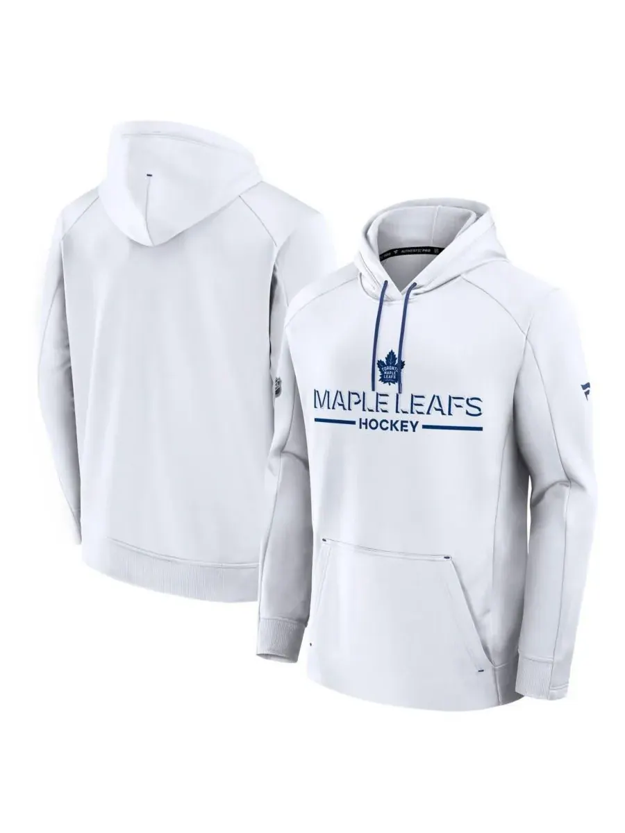 Fanatics Мужская белая толстовка Toronto Maple Leaf's Authentic Pro Rink Hoodie — изображение 1 из 3, белый