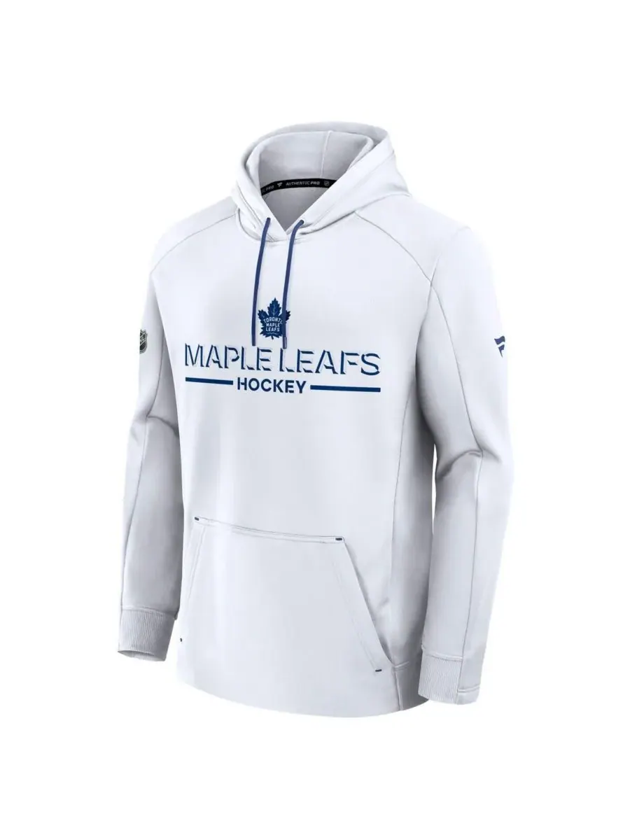 Fanatics Мужская белая толстовка Toronto Maple Leaf's Authentic Pro Rink Hoodie — изображение 3 из 3, белый