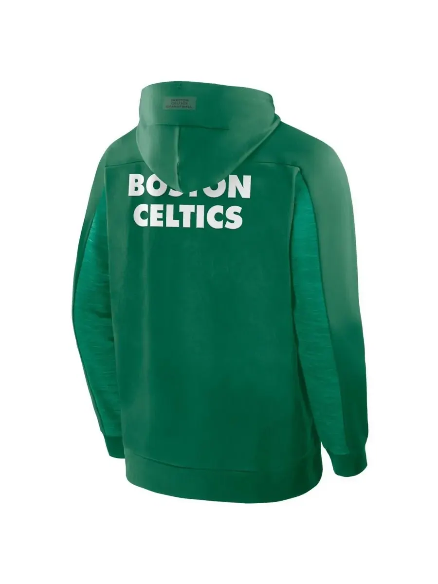 Fanatics Мужская толстовка на молнии цвета "келли-зеленый" с логотипом Boston Celtics Back Door Cut — изображение 2 из 5