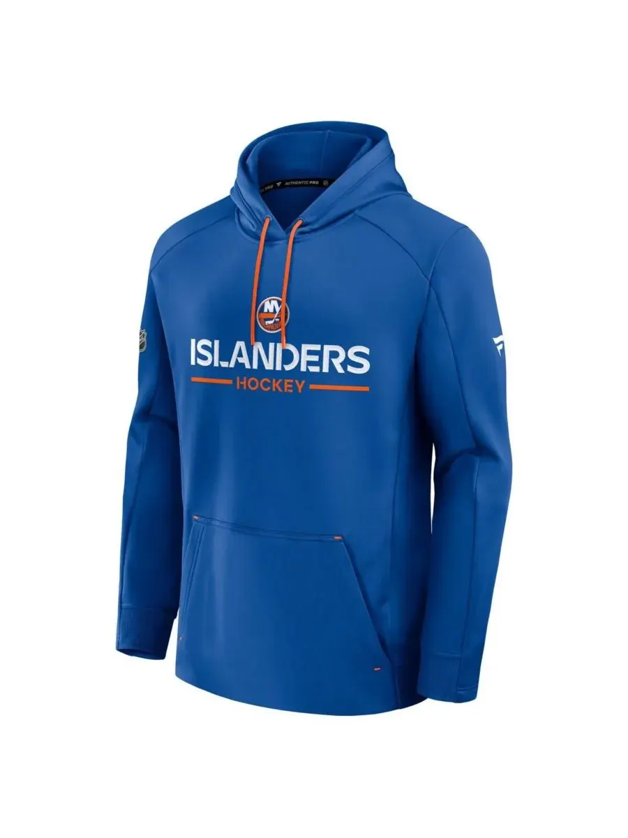 Мужская толстовка Royal New York Islanders Authentic Pro Rink Hoodie Fanatics — изображение 2 из 3, королевский