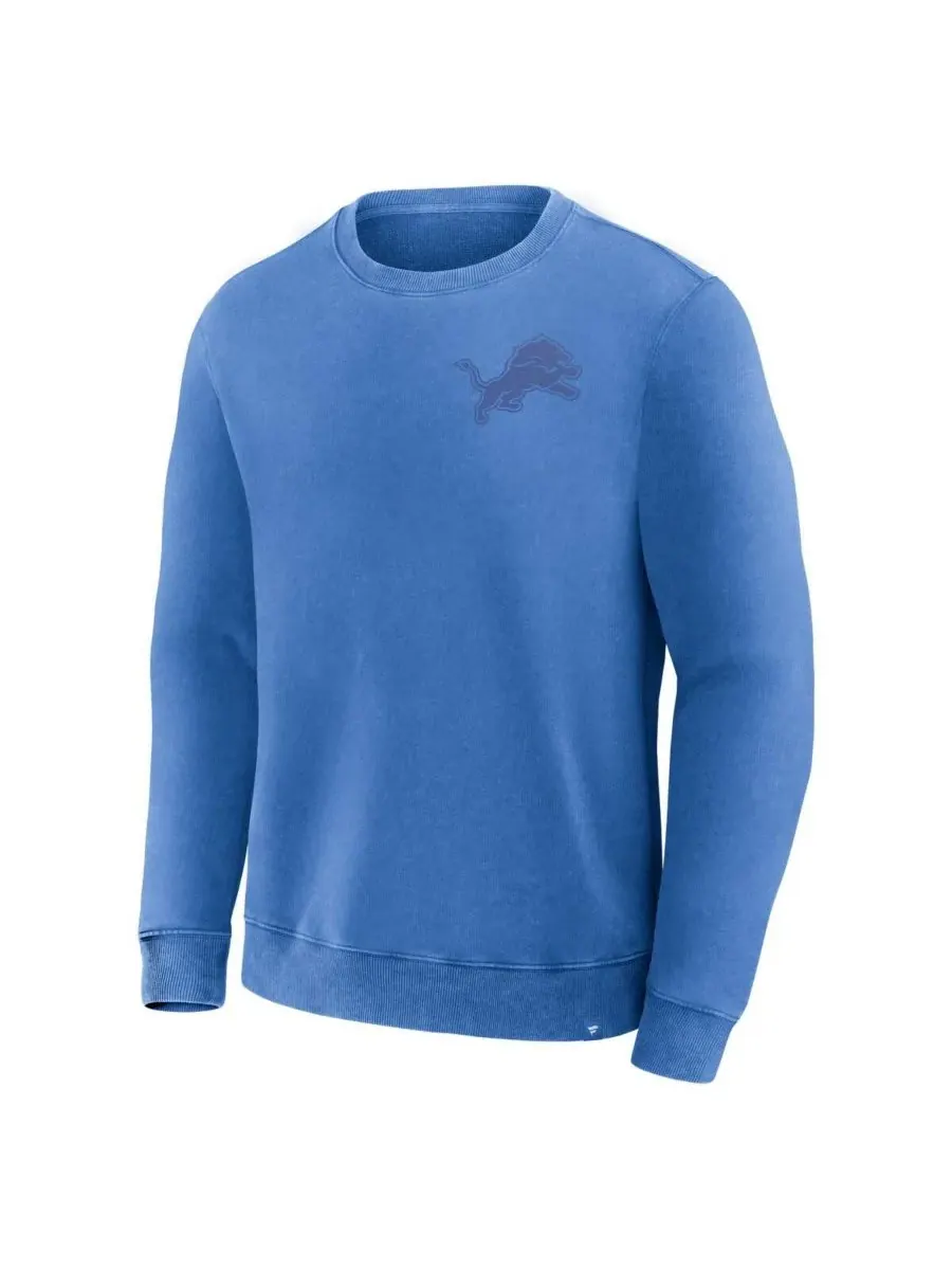 Fanatics Мужская синяя толстовка Detroit Lions Deep Route — изображение 2 из 3, синий
