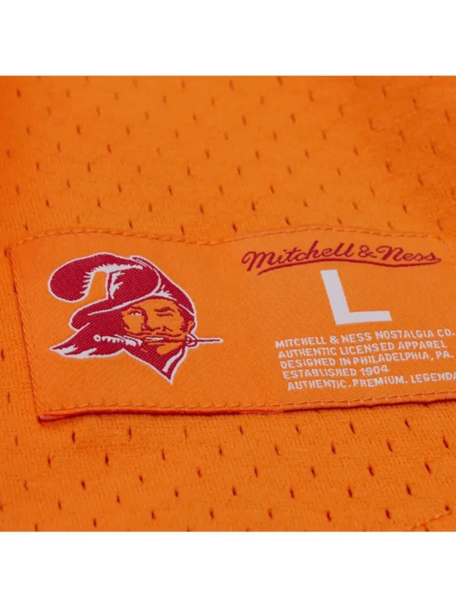 Mitchell & Ness Мужская оранжевая сетчатая футболка с именем и номером бывшего игрока команды Tampa — изображение 5 из 5