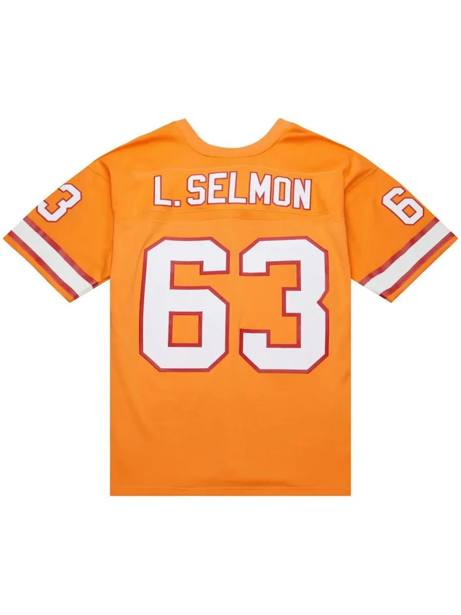 Mitchell & Ness Мужская оранжевая футболка Lee Roy Selmon Tampa Bay Buccaneers 1976 Legacy Replica — изображение 3 из 5