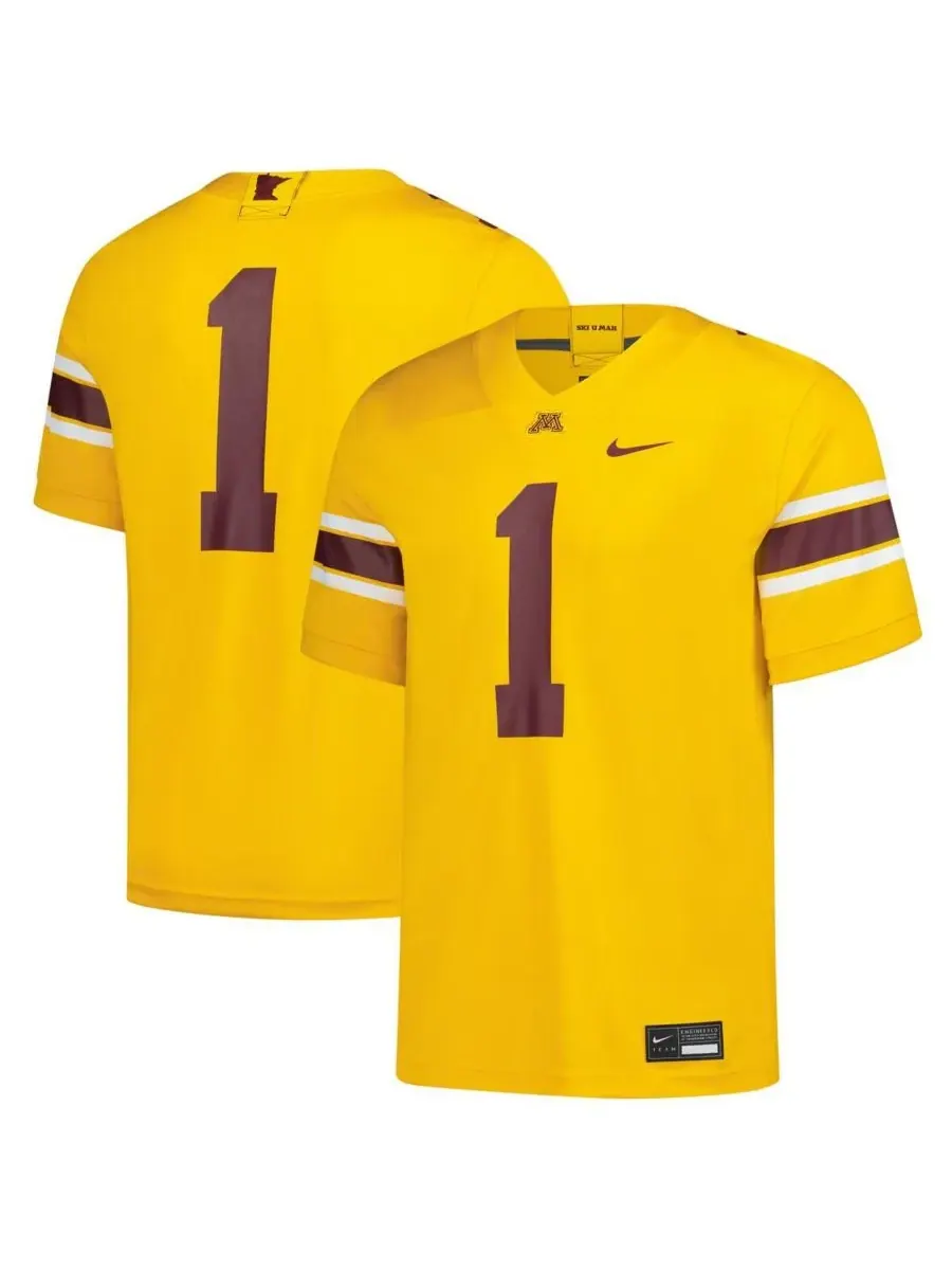 Nike Мужская золотая реплика игровой майки Minnesota Golden Gophers "Untouchable" — изображение 1 из 3, золото