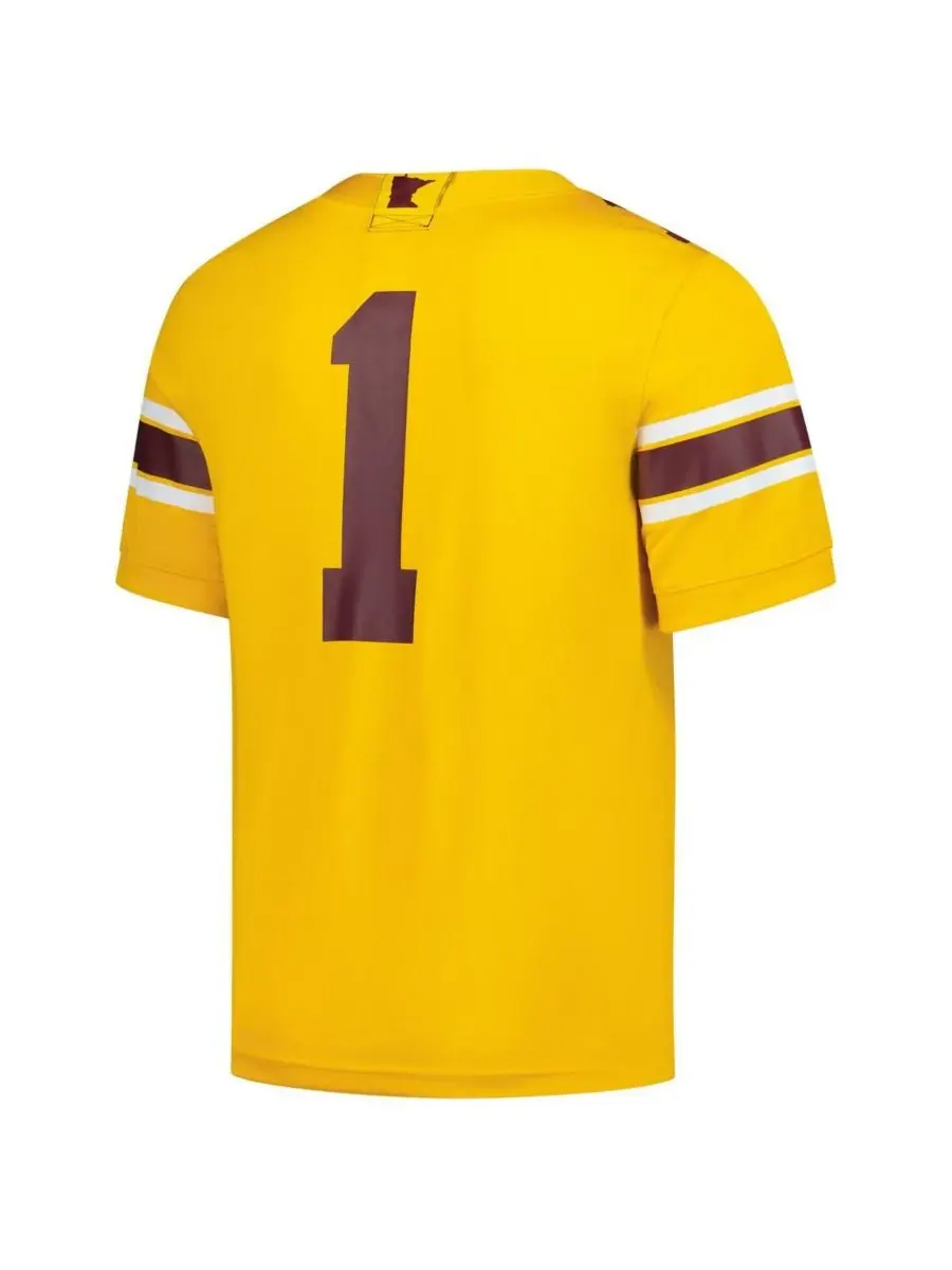 Nike Мужская золотая реплика игровой майки Minnesota Golden Gophers "Untouchable" — изображение 3 из 3, золото