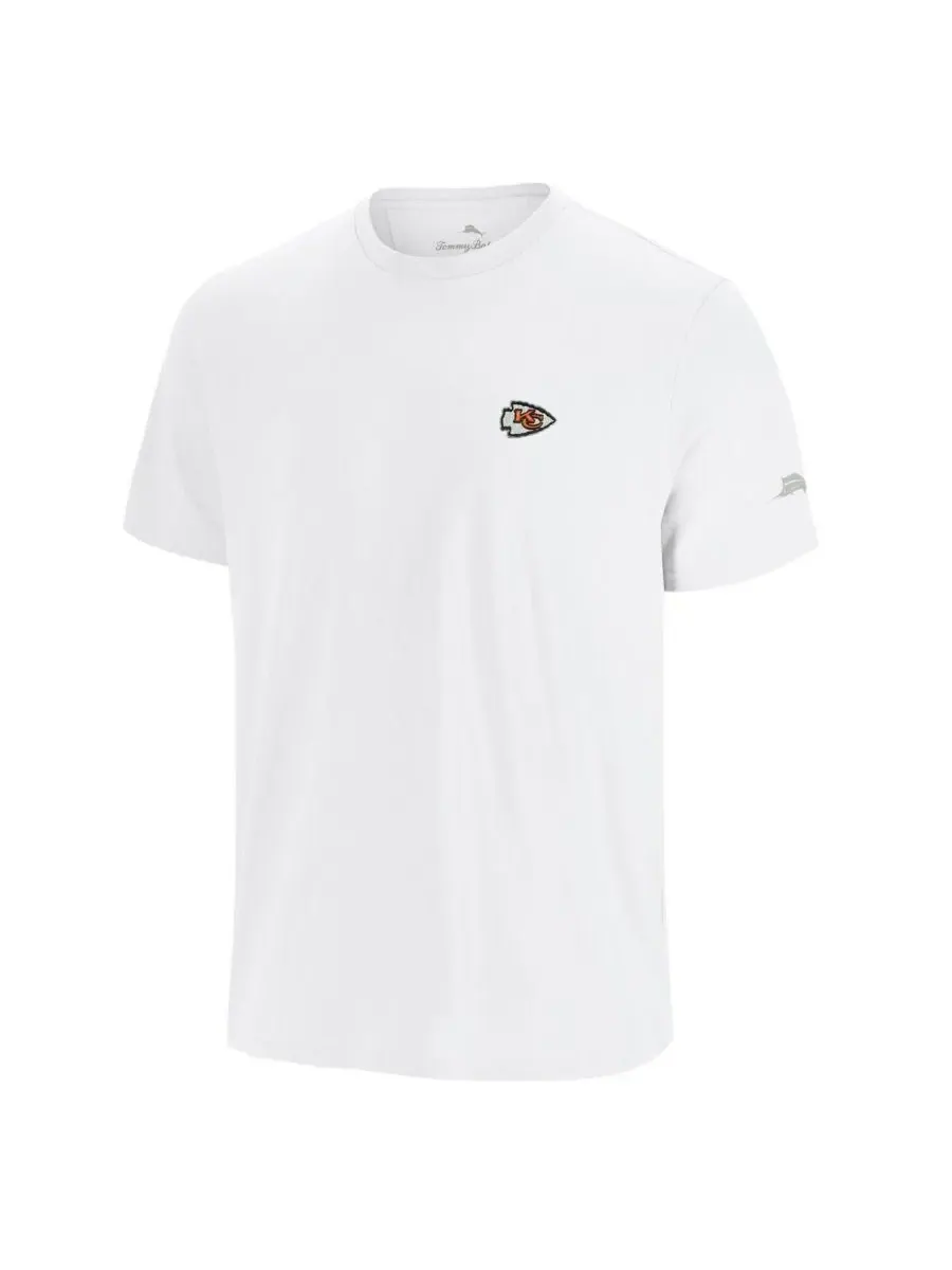 Tommy Bahama Мужская белая спортивная футболка Kansas City Chiefs с рисунком факела — изображение 2 из 3, белый