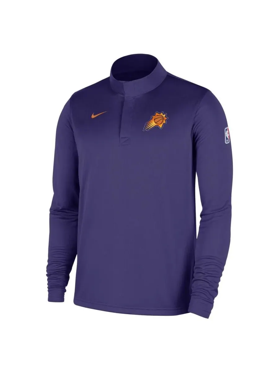 Nike Мужская фиолетовая толстовка Phoenix Suns 2025/26 Authentic Coaches Quarter-Zip Dri-Fit — изображение 2 из 4, фиолетовый