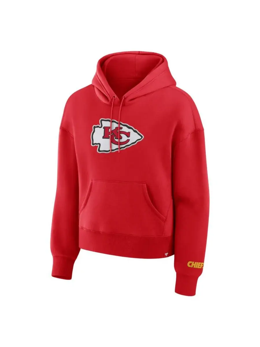 Fanatics Женская красная флисовая толстовка с капюшоном Kansas City Chiefs Legacy — изображение 3 из 3, красный