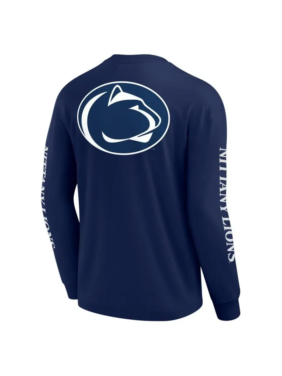 Fanatics Мужская темно-синяя футболка с длинным рукавом Penn State Nittany Lions Strive — изображение 3 из 3, темно-синий