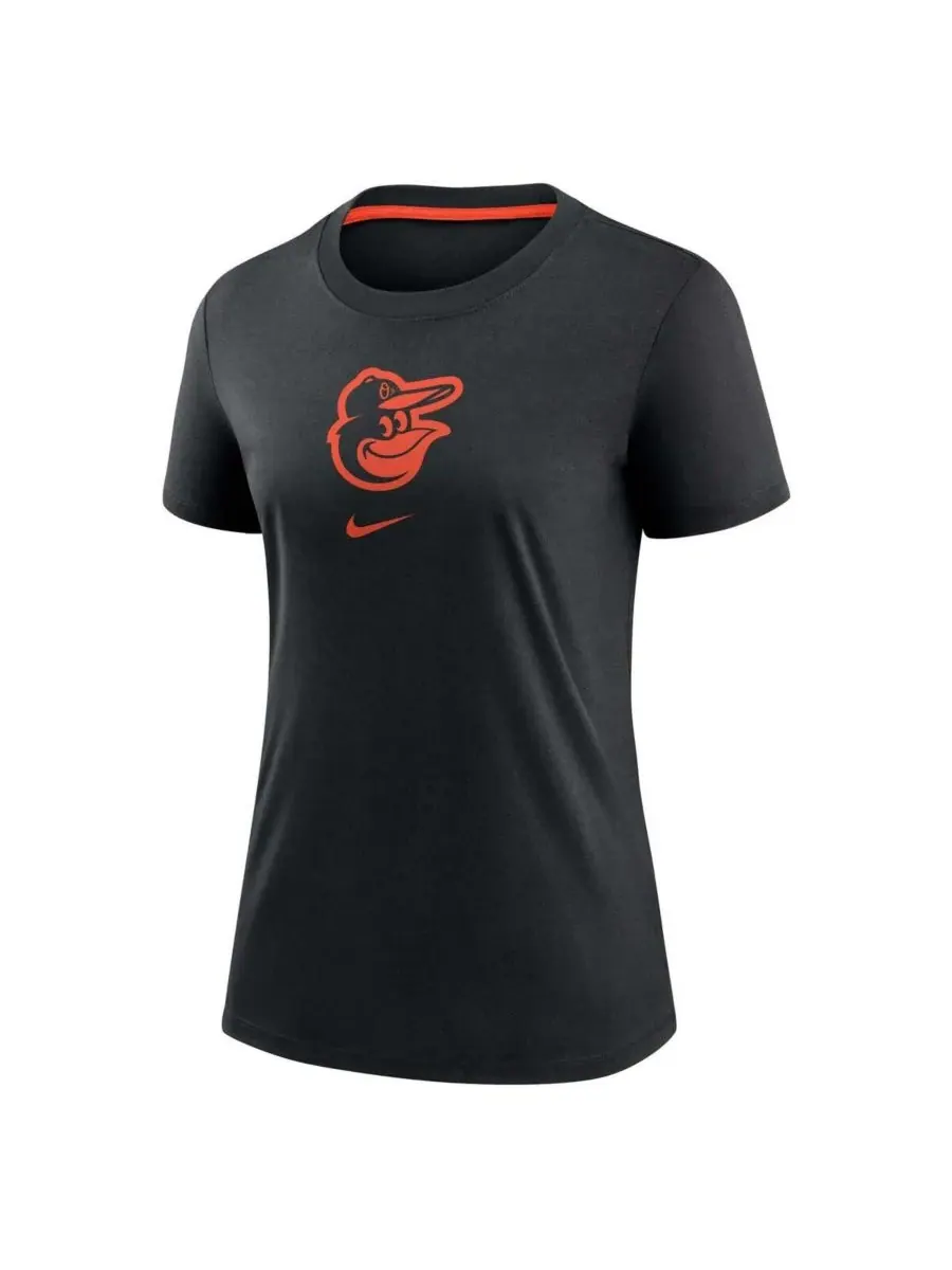 Nike Женская черная футболка Baltimore Orioles Authentic Collection Early Work Tri-Blend — изображение 3 из 3, черный