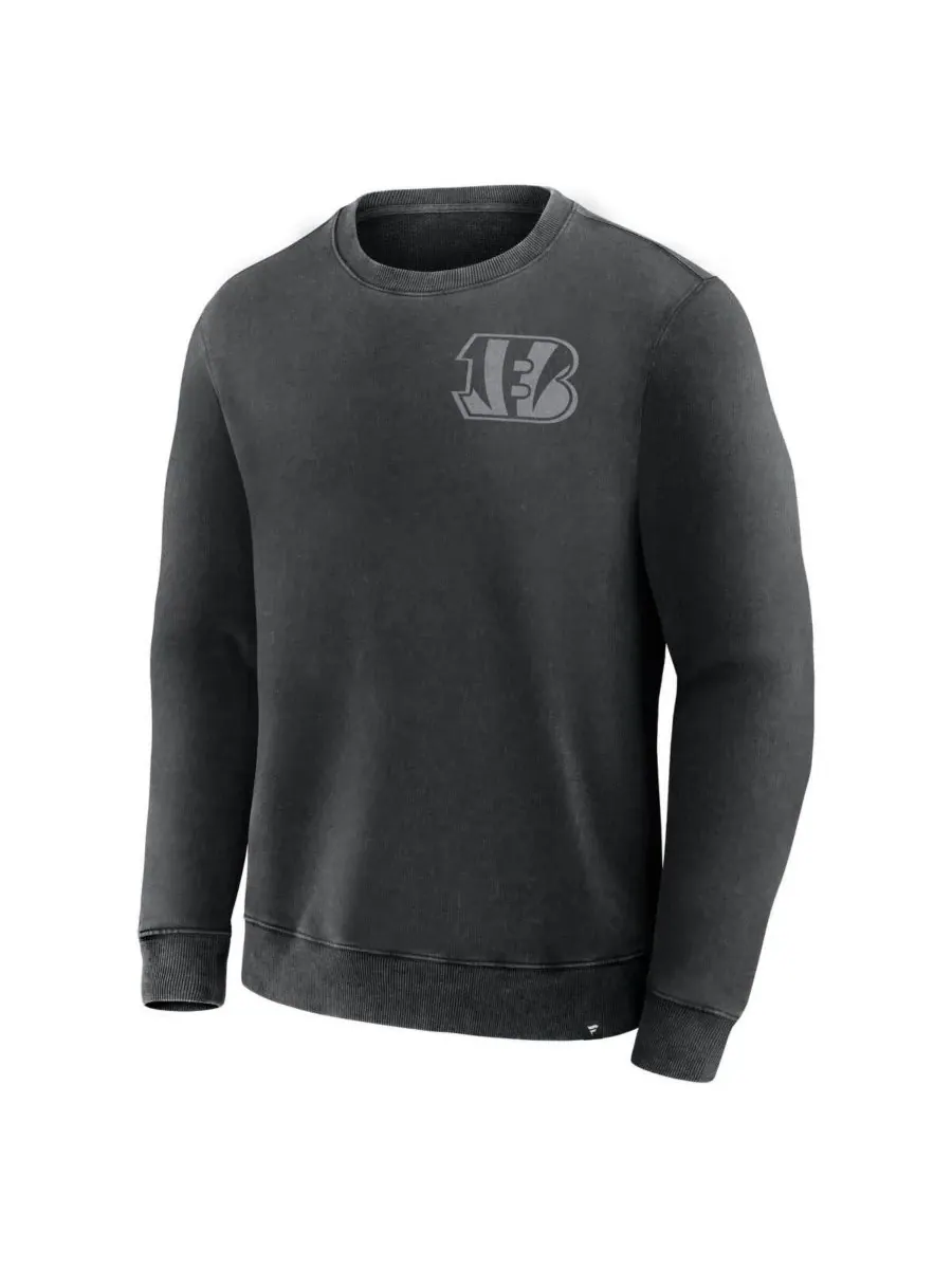 Fanatics Мужская черная толстовка с надписью "Cincinnati Bengals Deep Route" — изображение 2 из 3, черный