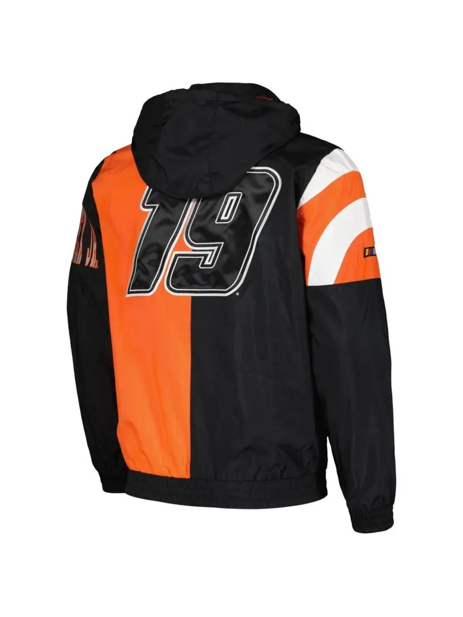 Starter Мужская черная куртка Martin Truex Jr Red Zone на молнии — изображение 2 из 3, черный