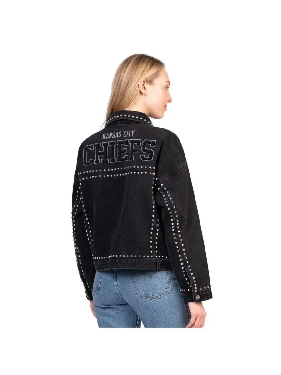 G-III 4Her by Carl Banks Женская черная джинсовая куртка Kansas City Chiefs Pit Stop Crew II на — изображение 2 из 2, черный