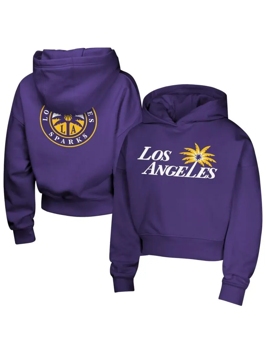 Outerstuff Толстовка с капюшоном Big Girls Purple Los Angeles Sparks Closer — изображение 1 из 3, фиолетовый
