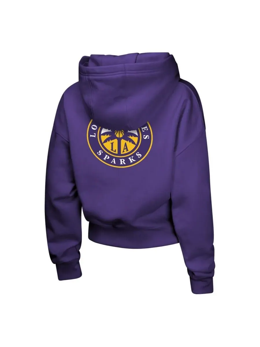 Outerstuff Толстовка с капюшоном Big Girls Purple Los Angeles Sparks Closer — изображение 2 из 3, фиолетовый