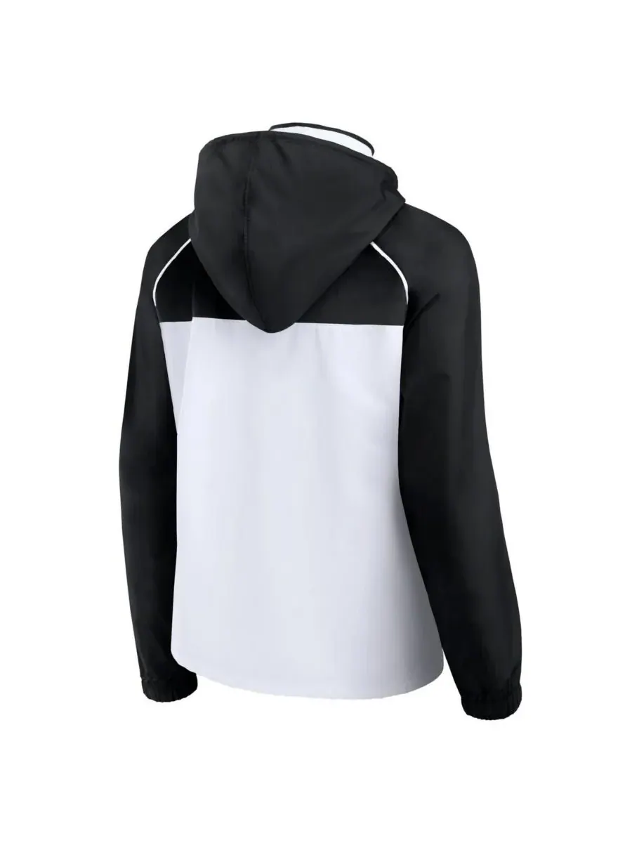 Fanatics Женская белая куртка-анорак на молнии с капюшоном New York Jets — изображение 3 из 3, белый