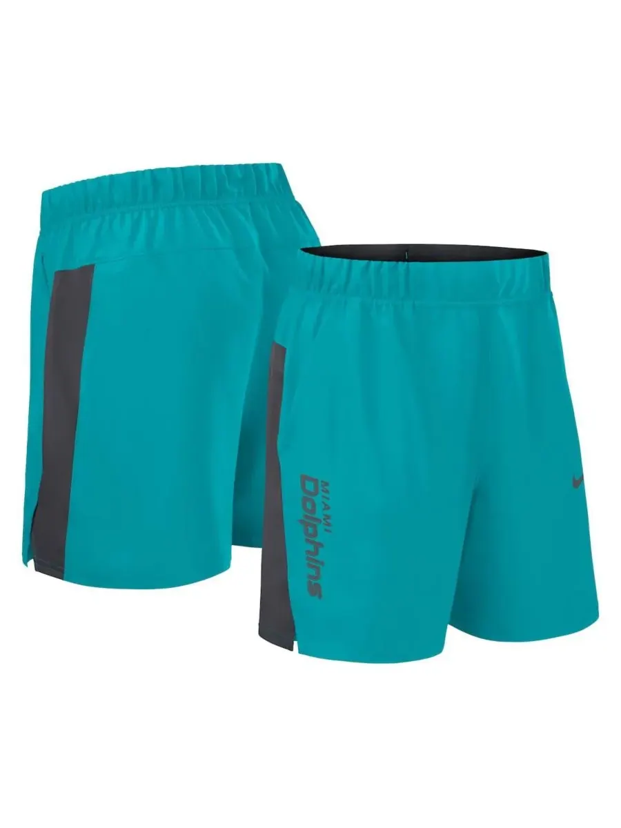Мужские шорты Aqua Miami Dolphins Woven Victory Performance Shorts Nike