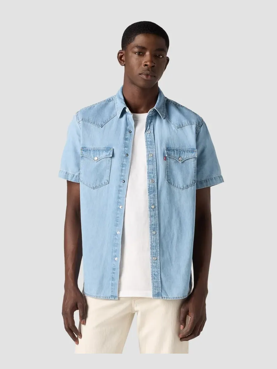 Мужская рубашка в стиле вестерн с коротким рукавом Levi's, Franklin Stone