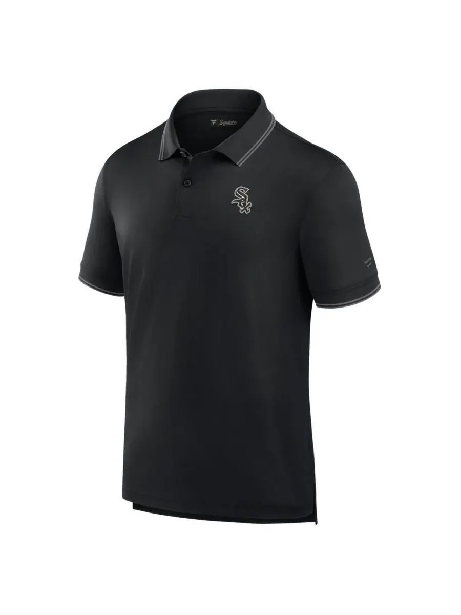 Fanatics Signature Мужская черная рубашка-поло Chicago White Sox из пике — изображение 2 из 3, черный