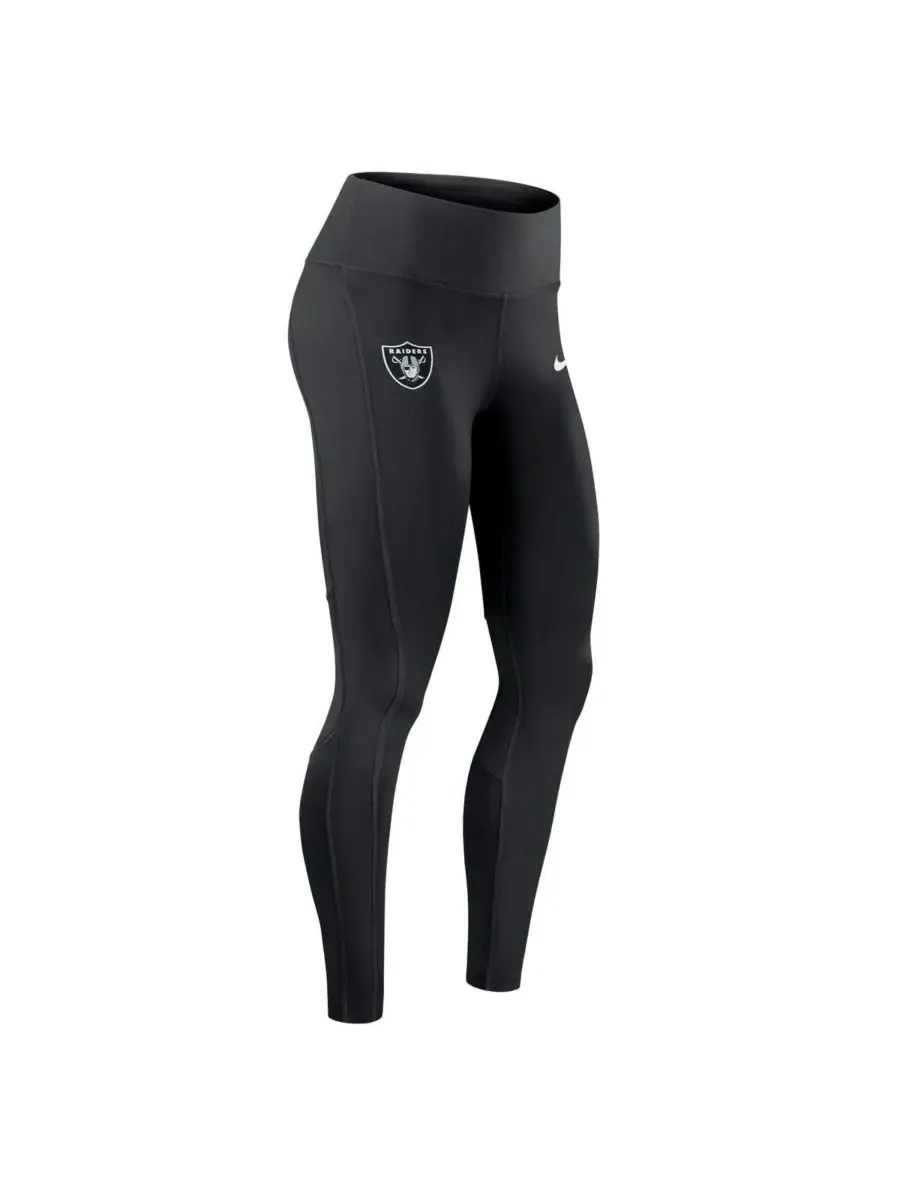 Nike Женские черные леггинсы Las Vegas Raiders Primetime Epic Fast Dri-FIT — изображение 2 из 3, черный
