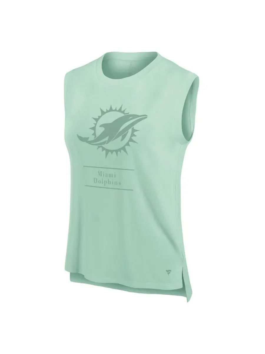 Fanatics Женская майка-топ Mint Miami Dolphins Studio Embrace — изображение 2 из 3, мята